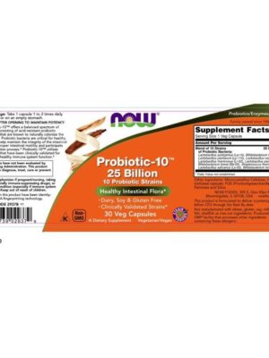 Probiotic 2937 Label