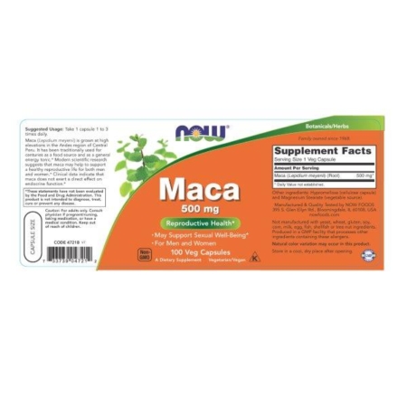 Maca 4721 Label